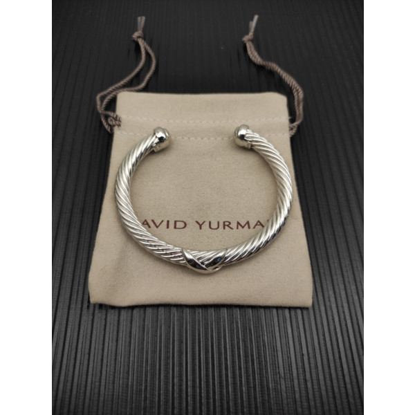 David Yurman 7mm Silver Single X Bracelet