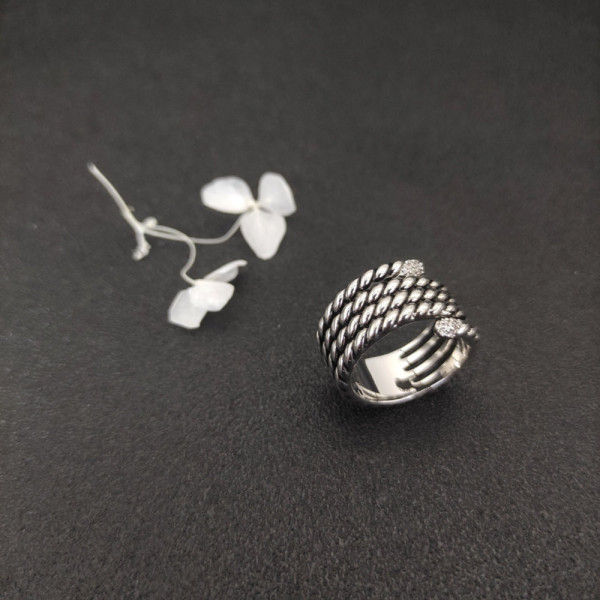 David Yurman Cable Pav&Atilde;&copy; Diamond Ring