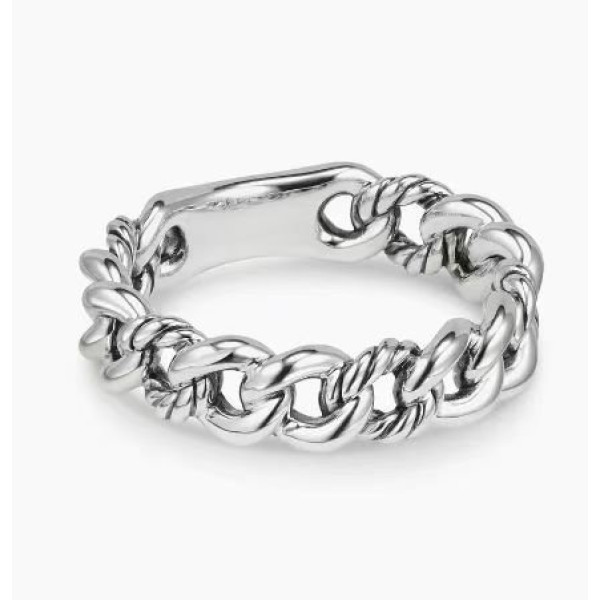 David Yurman Silver 5mm Hoop Band Ring