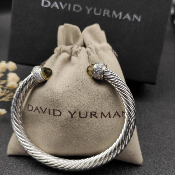 David Yurman 7mm Full Pav&Atilde;&copy; Brown Diamond Cuff Bracelet