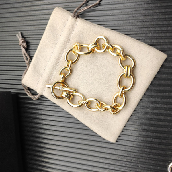 David Yurman 8mm Gold Mercer Multi-Ring Bracelet