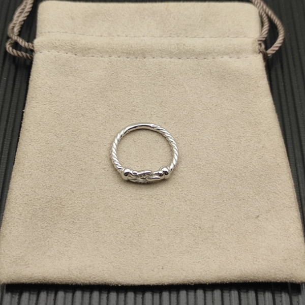 David Yurman 2mm Sterling Silver Link Ring