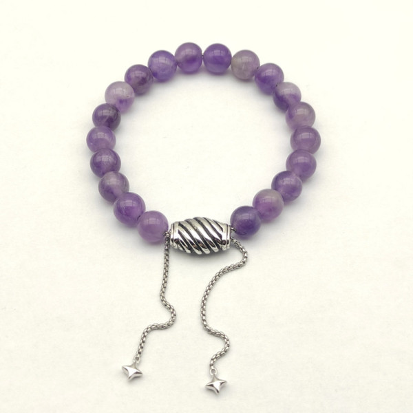 David Yurman 8mm Stretch Amethyst Bracelet