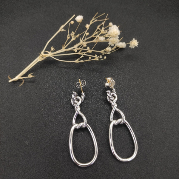 David Yurman Cable Twist Infinity &acirc;8&acirc; Earrings