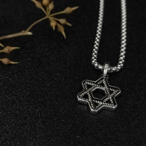 David Yurman Star of David Necklace