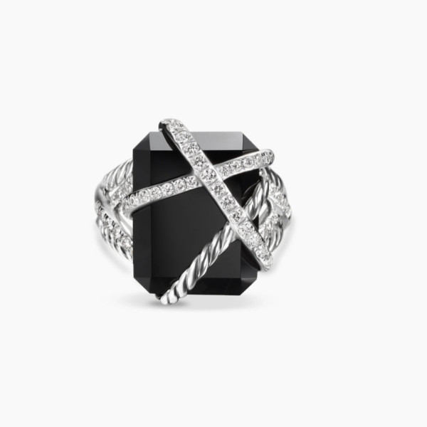 David Yurman Black Onyx Bezel Gemstone Ring