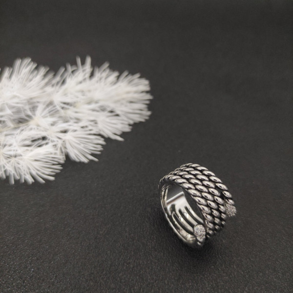 David Yurman Cable Pav&Atilde;&copy; Diamond Ring