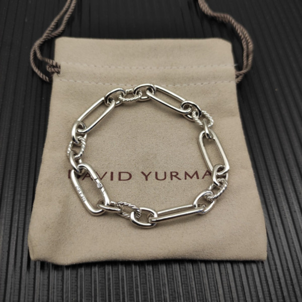 David Yurman Sterling Silver 9.8mm Lexington Chain Bracelet