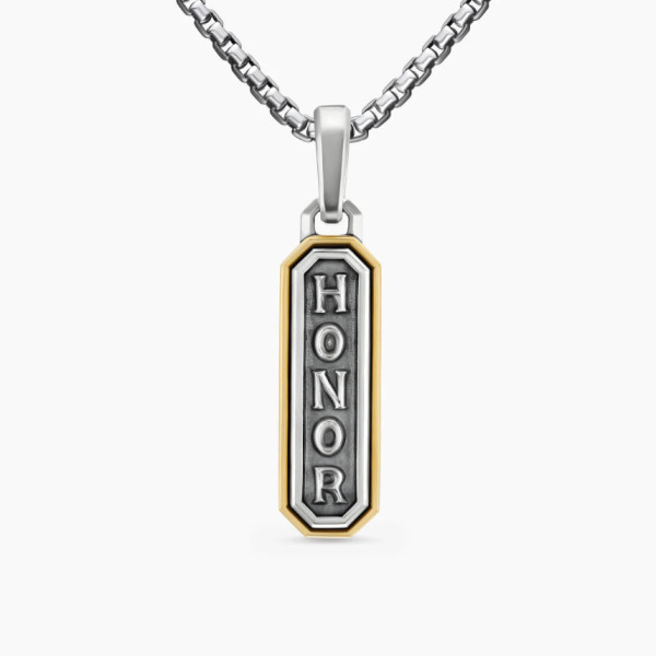 David Yurman 27mm Guardian of Honor Necklace