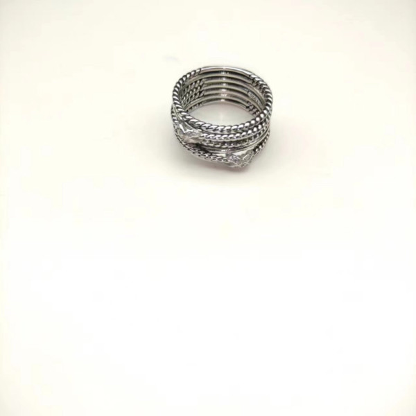 David Yurman Cable Double X Diamond Ring