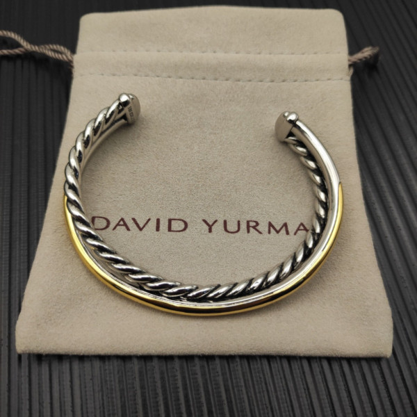 David Yurman 11mm Sculpted Cable Cross Cuff Bracelet