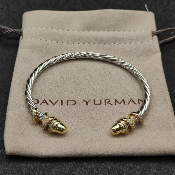 David Yurman 4mm Cable Classic Round-End Cuff Bracelet