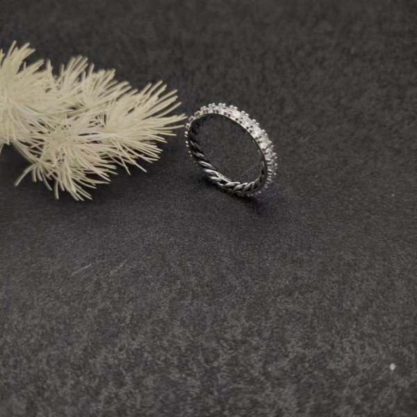 David Yurman Pav&Atilde;&copy; Diamond Eternity Love Ring