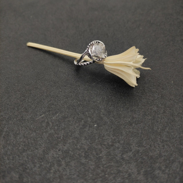 David Yurman Square Pav&Atilde;&copy; Diamond Ring