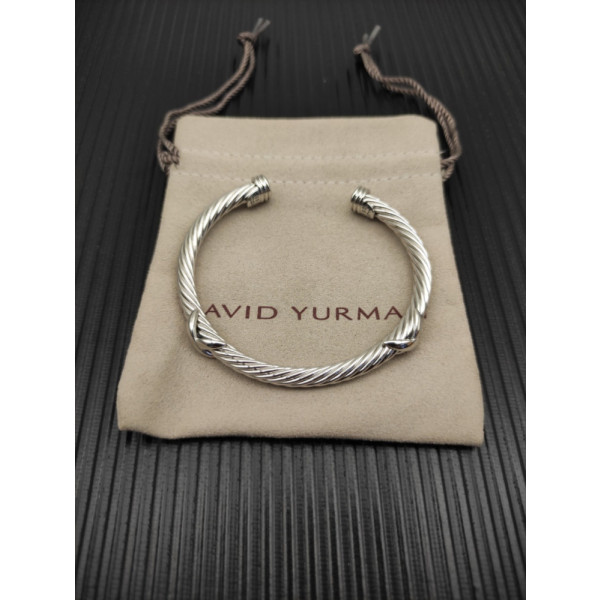 David Yurman 5mm Silver Double X Bracelet