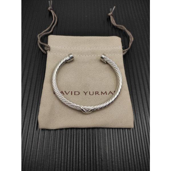 David Yurman 5mm Silver Single X Bracelet