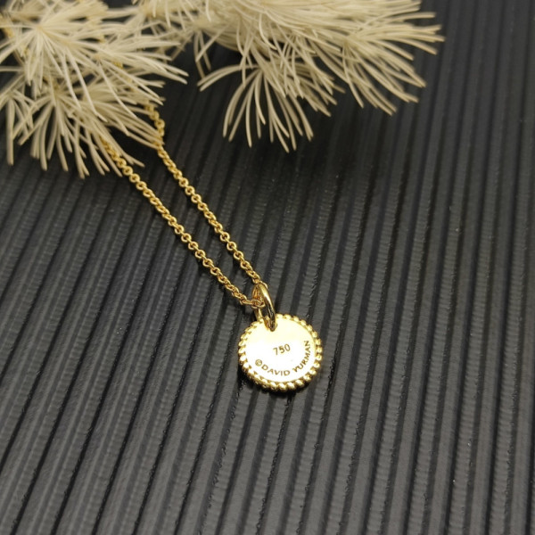 David Yurman 11mm Round Pav&Atilde;&copy; Rainbow Necklace