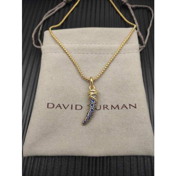 David Yurman Sapphire Tusk Necklace