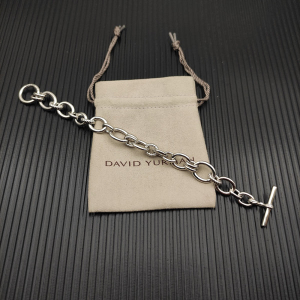 David Yurman 8mm Sterling Silver Mercer Multi-Ring Bracelet