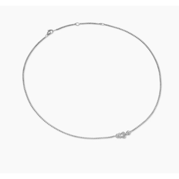David Yurman Sterling Silver 16.2mm Small Link Pendant Necklace