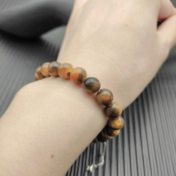 David Yurman 8mm Stretch Tiger&acirc;s Eye Bracelet