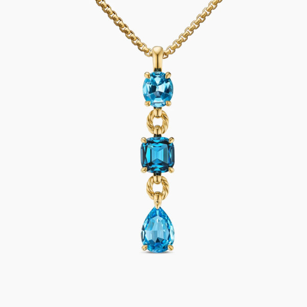 David Yurman Marbella Blue Diamond Necklace