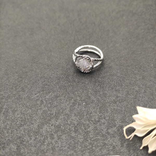 David Yurman Square Pav&Atilde;&copy; Diamond Ring