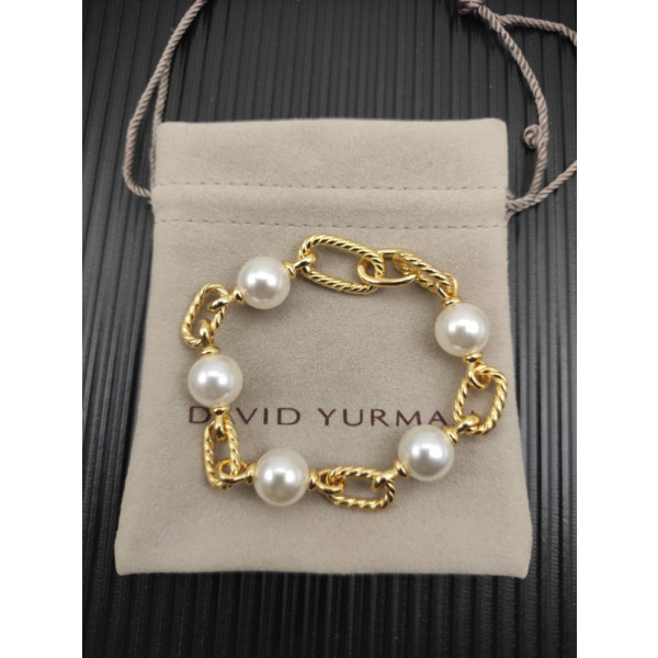 David Yurman Gold-Tone Madison Pearl Bracelet