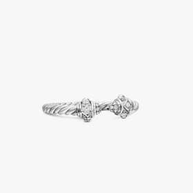 David Yurman Sterling Silver Renaissance Pav&Atilde;&copy; Diamond Ring