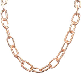 David Yurman Rose Gold Madison Chain Necklace 48cm
