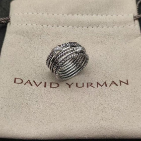 David Yurman Cable Double X Diamond Ring
