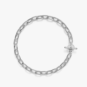 David Yurman 11mm Silver Pav&Atilde;&copy; Twisted Cable Rotating Clasp Necklace