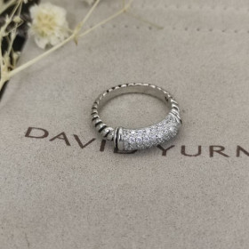 David Yurman Newline White Diamond Ring