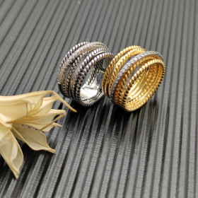 David Yurman Gold Pav&Atilde;&copy; Twisted Cable Ring