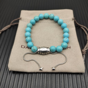 David Yurman 8mm Stretch Turquoise Bracelet