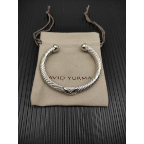David Yurman 7mm Silver Single X Bracelet