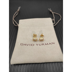 David Yurman 9mm Four-Prong Pav&Atilde;&copy; Diamond Stud Earrings
