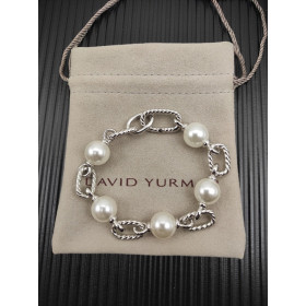 David Yurman Silver-Tone Madison Pearl Bracelet