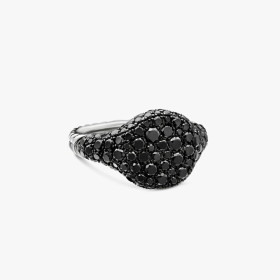 David Yurman 10mm Black and Gold Pav&Atilde;&copy; Black Diamond &acirc;New York Light&acirc; Ring