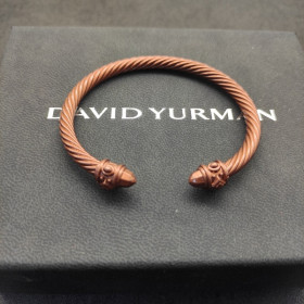 David Yurman 5mm Beige Colorful Enamel Cuff Bracelet, Fits Wrist Size 16cm - 20cm