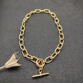 David Yurman 11mm Gold Twisted Cable Necklace, 48cm