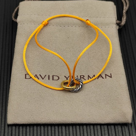 David Yurman Yellow Double Ring Nylon Cord Bracelet