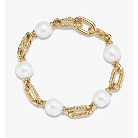 David Yurman Gold-Tone Madison Pearl Bracelet
