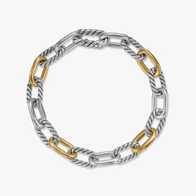 David Yurman 8.5mm Madison Chain Bracelet Gold and Silver