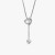 David Yurman Silver-Tone Double Heart Diamond Necklace