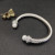 David Yurman 7mm Pearl-Set Cable Cuff Bracelet