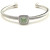 David Yurman 4mm Square Pav&Atilde;&copy; Cable Bracelet with Green Diamonds