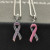 David Yurman Cable Twist Ribbon Pink Ceramic Pendant Necklace, Pendant Size 24.4 x 6.7mm, 1.5mm Chain, Length 45cm + 5cm