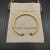 David Yurman 4mm Gold Deep Blue Sapphire Diamond Bangle Bracelet