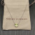 David Yurman Silver 8mm Four-Prong Green Diamond Necklace Adjustable 42+3+3cm